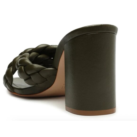 SCHUTZ Cicely Sandal in Military Green Size 7.5 - Picture 4 of 6